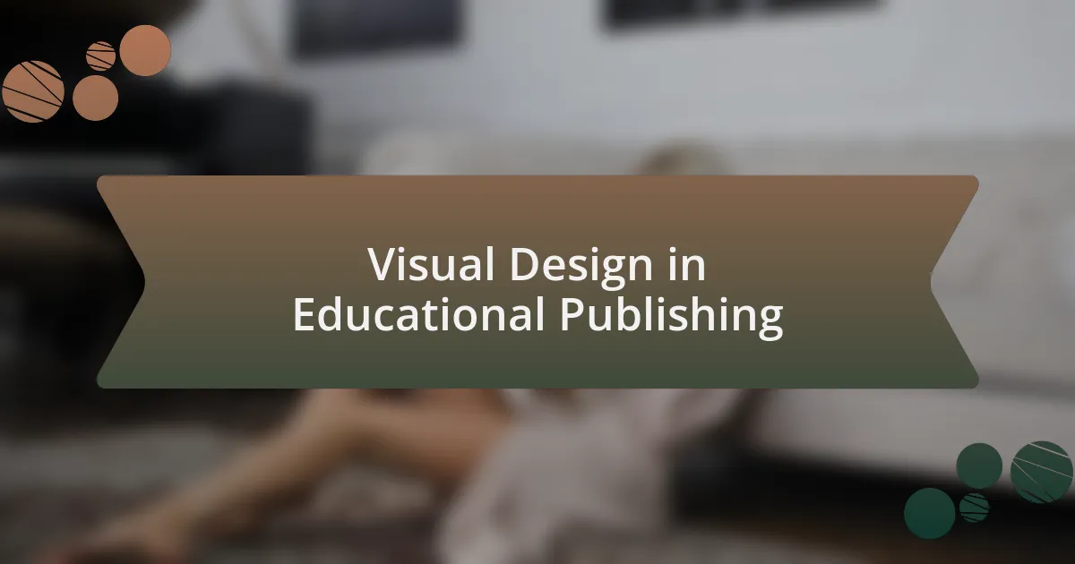 Visual Design in Educational Publishing